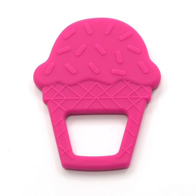 Ice Cream Cone Silicone Teething Toy Little Teether
