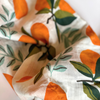 ‘Oranges’ Cotton Muslin Swaddle Blanket