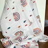 Rainbow Muslin Swaddle Blanket