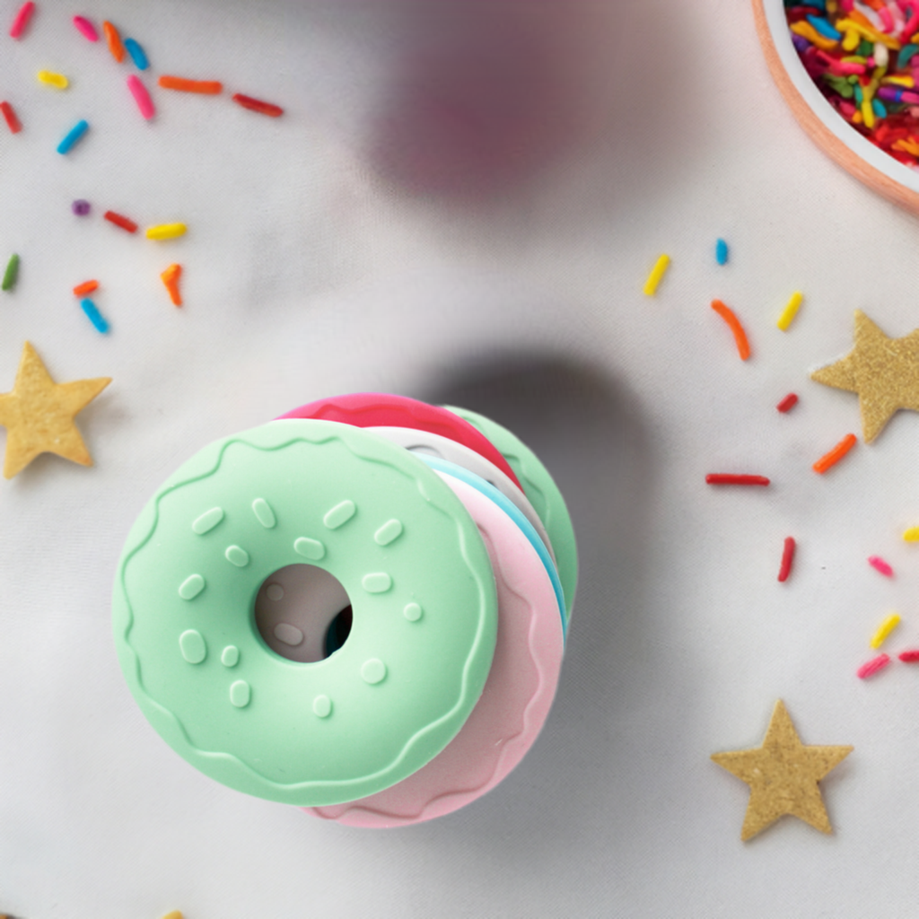 Donut Baby Teether silicone Ring Toys