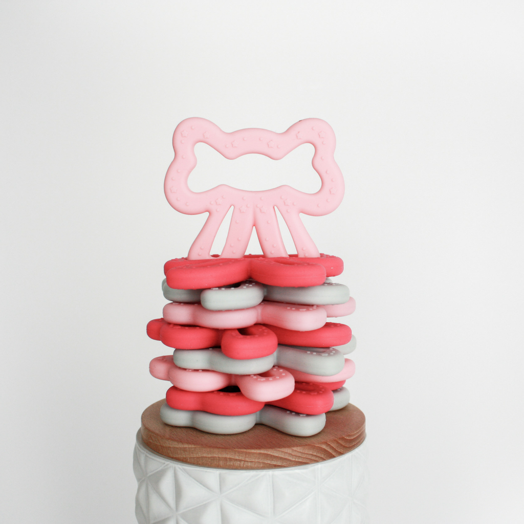 Bow Silicone Baby Teether Toys – Little Teether