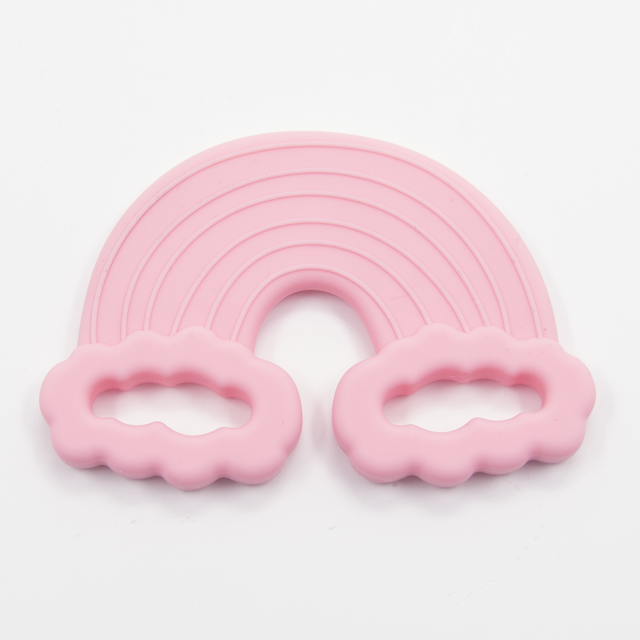 Rainbow Shaped Silicone Baby Teether Toys