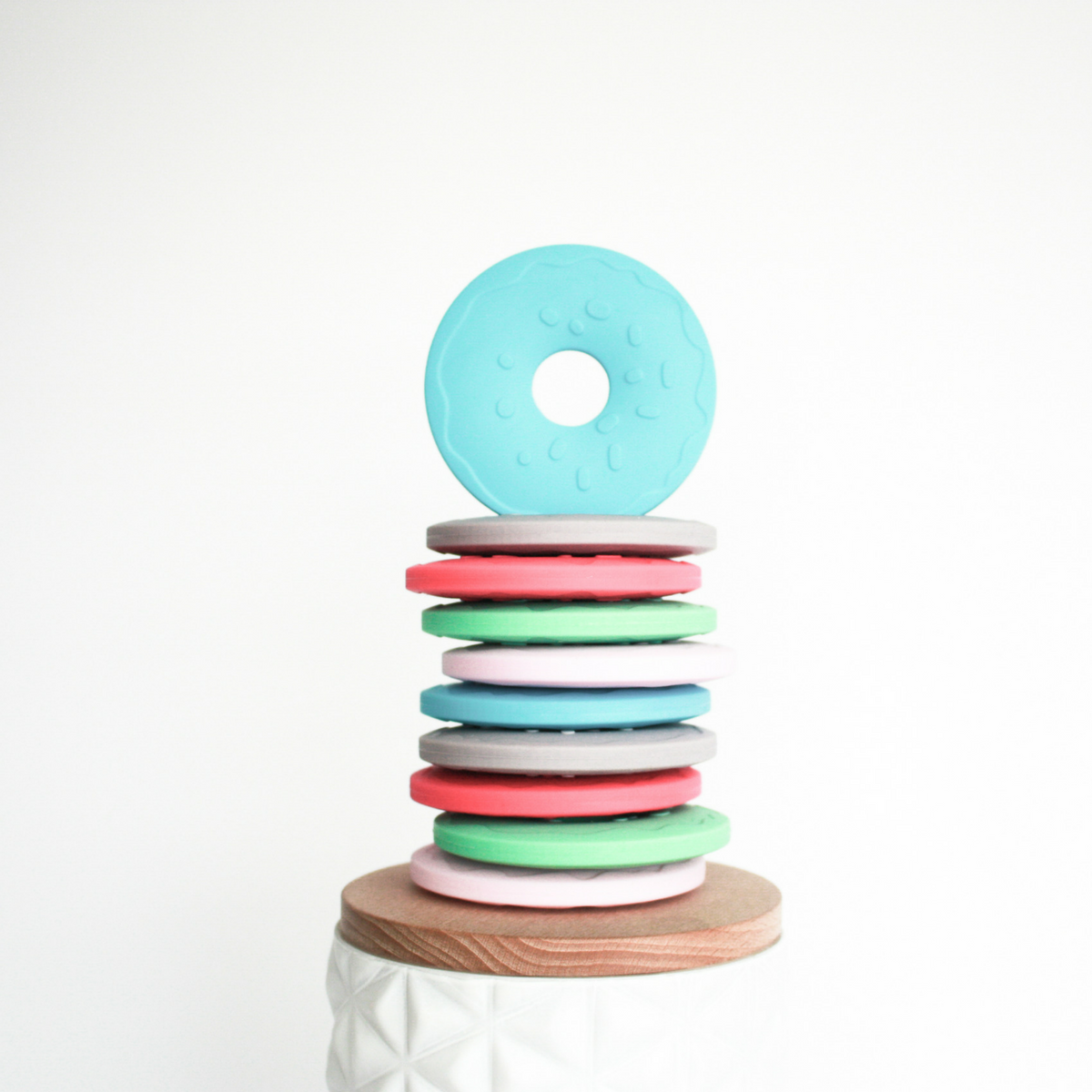 Donut teething deals toy