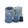 4 Blue silicone nesting bear dolls